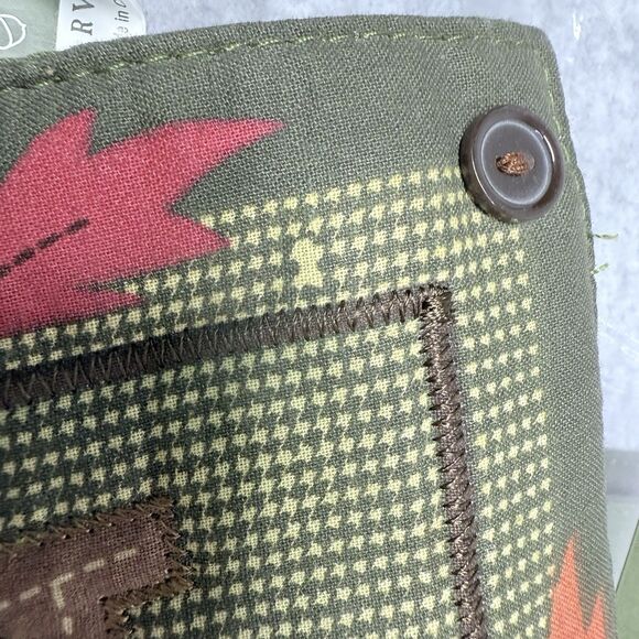 Table Runner Harvest Season Happy Fall  13x36 Pumpkins Acorns Patchwork - Picture 7 of 13